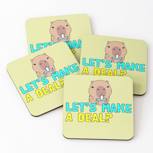 Item preview, Kawaii Guinea Pig with Smoothie Let's Make a Deal Cute and Fun Design Gift for Adorable Animal Lovers designed and sold by AstronautMerch.