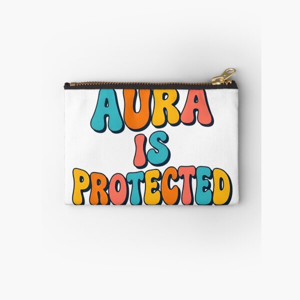 Item preview, Aura is Protected - Retro Spiritual Aesthetic Quote designed and sold by AlanyaArtX.