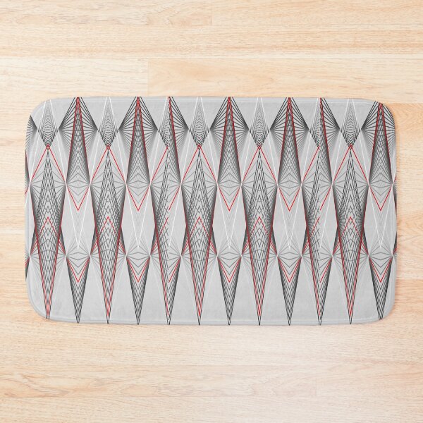 Item preview, Graphic with triangles in white,grey and  red to black. designed and sold by Robert Elfferich.