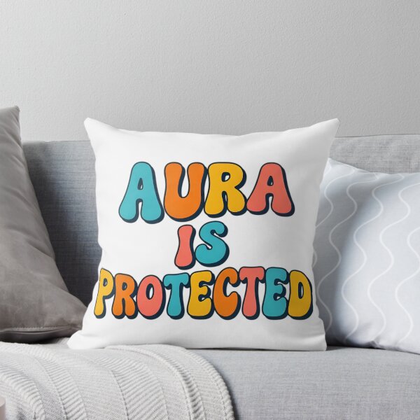 Item preview, Aura is Protected - Retro Spiritual Aesthetic Quote designed and sold by AlanyaArtX.