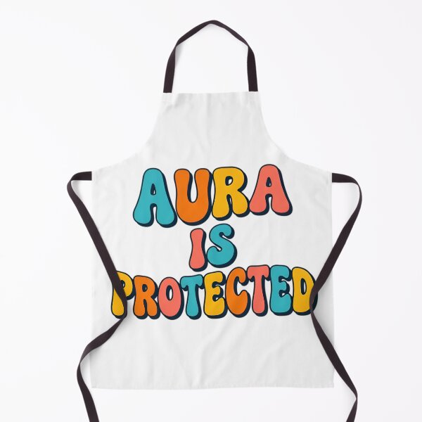 Item preview, Aura is Protected - Retro Spiritual Aesthetic Quote designed and sold by AlanyaArtX.