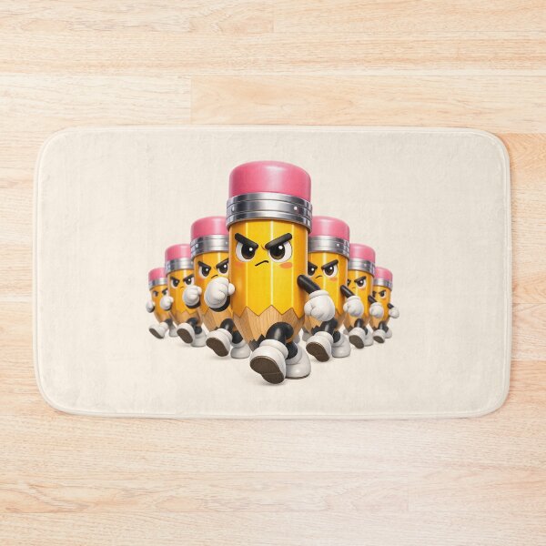 Item preview, Cute Pencil Parade | Kawaii Stationery Squad Marching 3D Cartoon Illustration designed and sold by Moons Studio.