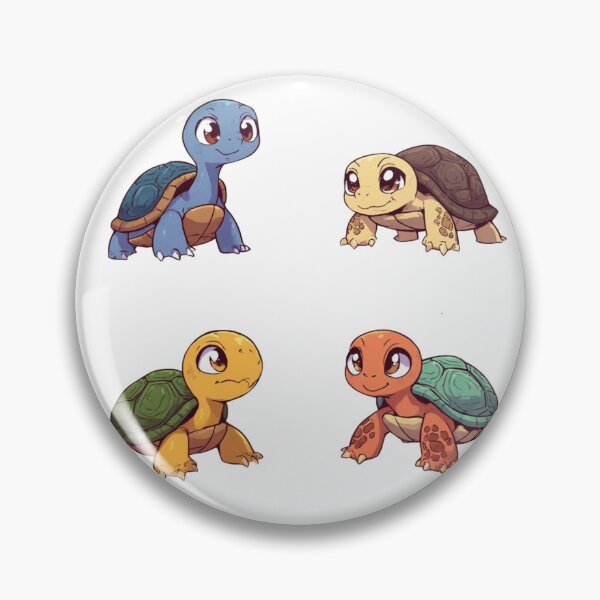 Item preview, Cute Baby Turtles Set – Kawaii Turtle Collection designed and sold by Karolina’s Cozy Creations.