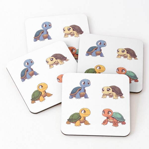 Item preview, Cute Baby Turtles Set – Kawaii Turtle Collection designed and sold by Karolina’s Cozy Creations.