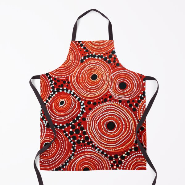 Item preview, Aboriginal Inspired Dot Art - Native Lava Circles designed and sold by GrinGalore.