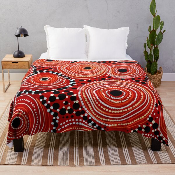 Item preview, Aboriginal Inspired Dot Art - Native Lava Circles designed and sold by GrinGalore.