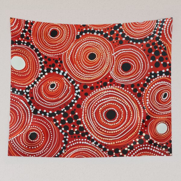 Item preview, Aboriginal Inspired Dot Art - Native Lava Circles designed and sold by GrinGalore.