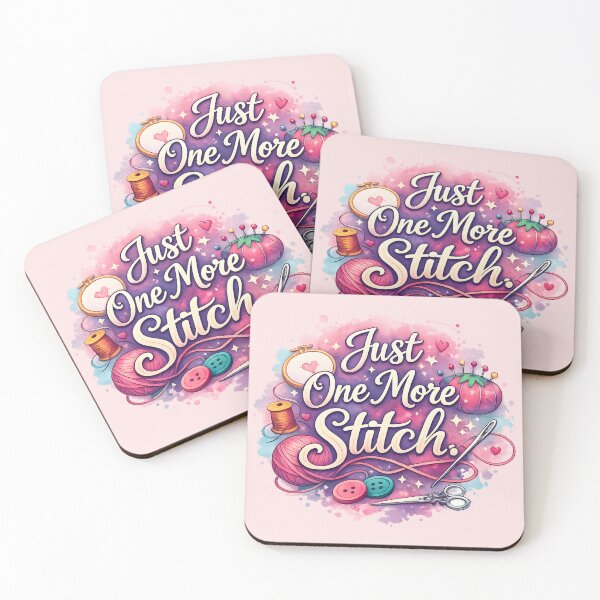 Item preview, Just One More Stitch – Cute Sewing & Craft Lover Design designed and sold by blankTeeShirt.