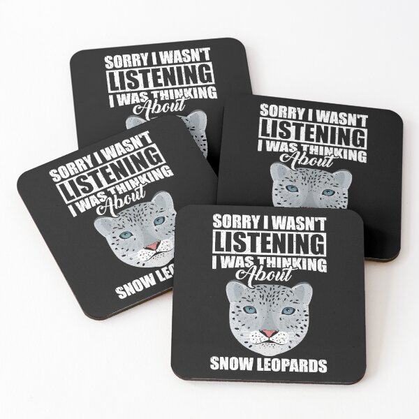 Item preview, Sorry I wasn't Listening Thinking About Snow Leopards designed and sold by GabbyKash.