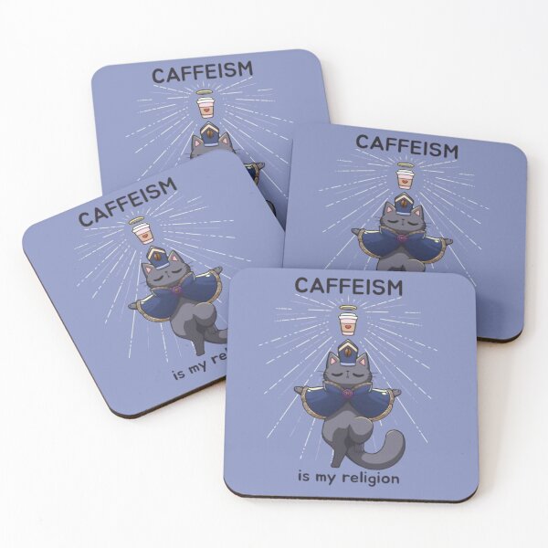 Item preview, Gato de la religión del café designed and sold by PrismRose.