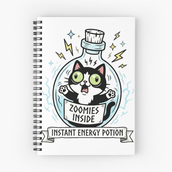 Item preview, Zoomies Inside Cat – Instant Energy Potion  designed and sold by MythoWorldddd.