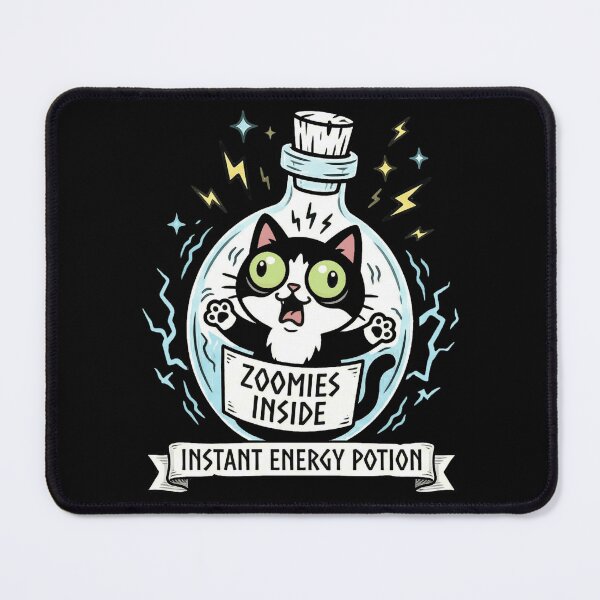Item preview, Zoomies Inside Cat – Instant Energy Potion  designed and sold by MythoWorldddd.