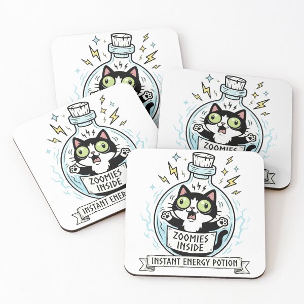 Item preview, Zoomies Inside Cat – Instant Energy Potion  designed and sold by MythoWorldddd.