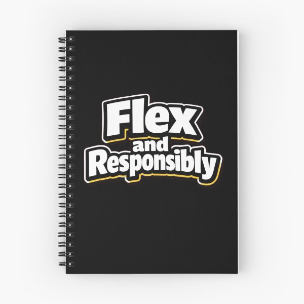 Item preview, Flex Responsibly – Funny Gym Slogan designed and sold by Timeless Junction.