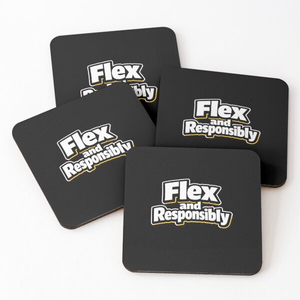 Item preview, Flex Responsibly – Funny Gym Slogan designed and sold by Timeless Junction.