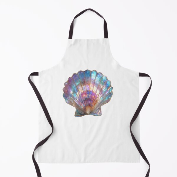 Item preview, Iridescent Scallop Shell Fantasy Ocean Art designed and sold by VikArt7.