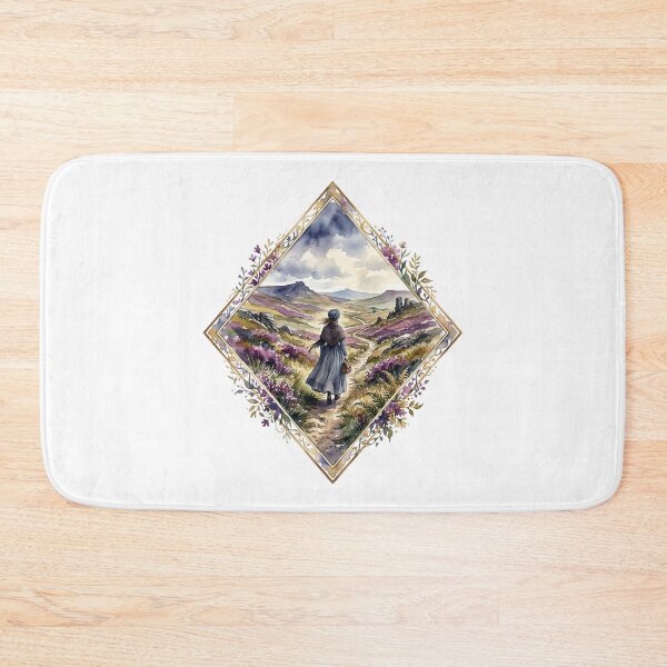 Item preview, Jane Eyre Watercolor Moors Landscape Charlotte Bronte Classic Art designed and sold by Fenay Designs.