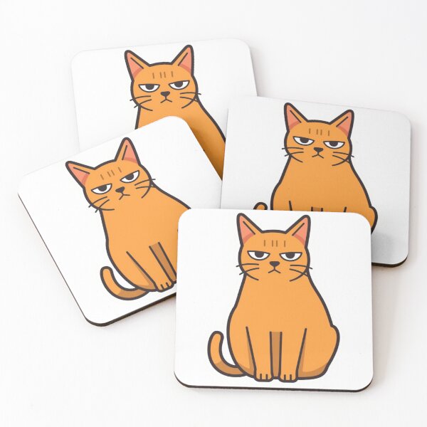 Item preview, Sarcastic Office Cat Sticker designed and sold by Ashley critters.