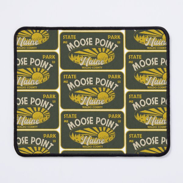 Item preview, Moose Point State Park, Waldo County, Maine, badge design designed and sold by Wanderful-roads.