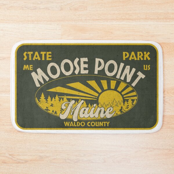 Item preview, Moose Point State Park, Waldo County, Maine, badge design designed and sold by Wanderful-roads.