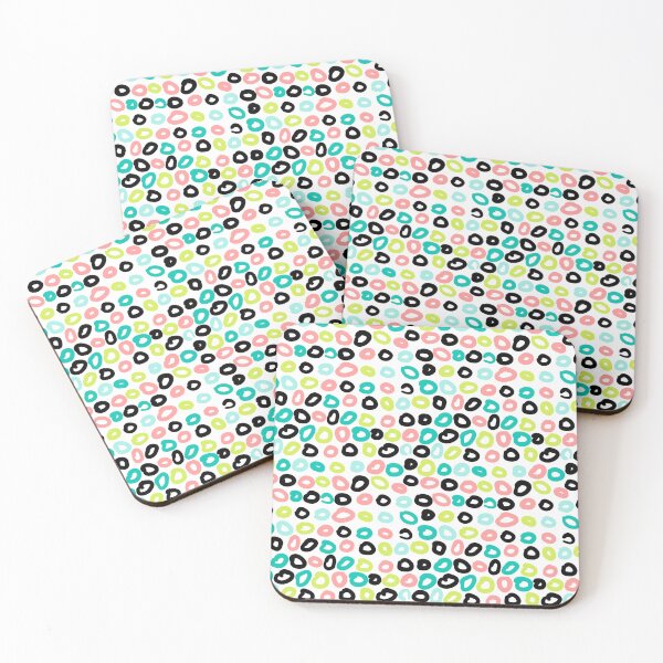 Item preview, Abstract Circles Seamless Pattern — Colorful Hand-Drawn Doodle Rings designed and sold by Zaya_art.