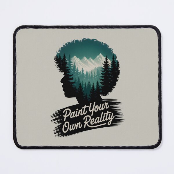 Item preview, Bob Ross Fan Art Nature Silhouette Landscape designed and sold by SplashTastic.