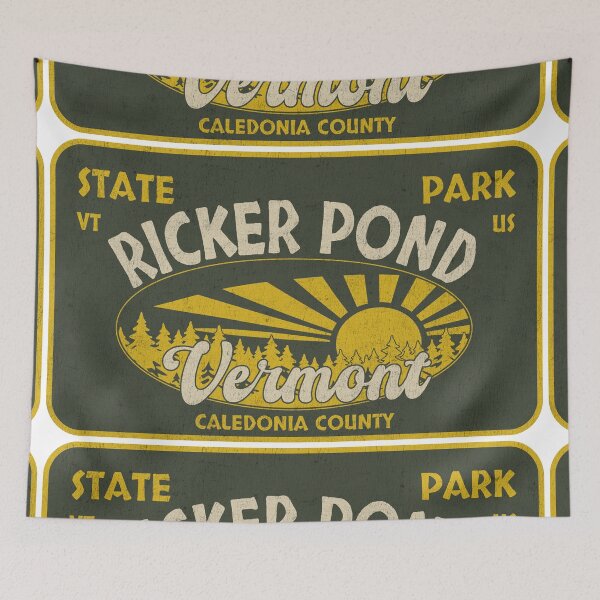 Item preview, Ricker Pond State Park, Caledonia County, Vermont, badge design designed and sold by Wanderful-roads.