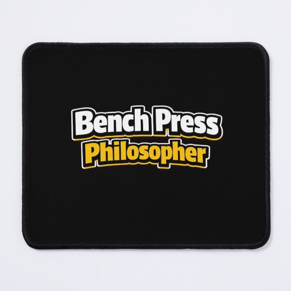 Item preview, Bench Press Philosopher – Funny Gym Quote designed and sold by Timeless Junction.