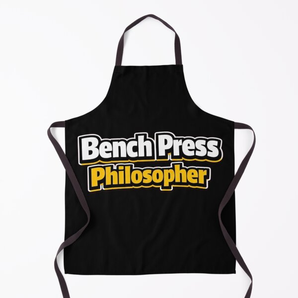 Item preview, Bench Press Philosopher – Funny Gym Quote designed and sold by Timeless Junction.