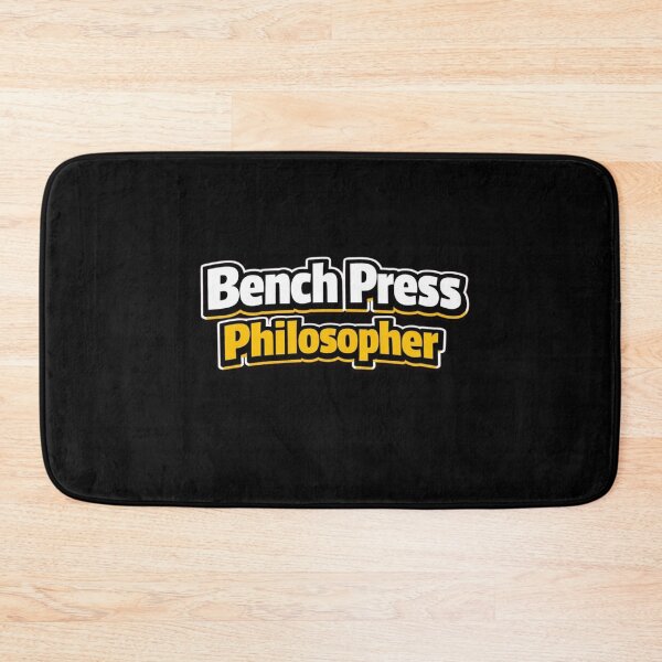 Item preview, Bench Press Philosopher – Funny Gym Quote designed and sold by Timeless Junction.