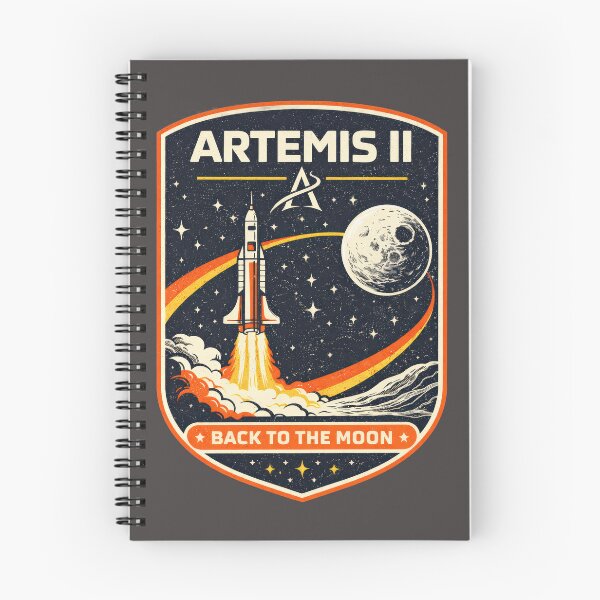 Item preview, Artemis II Rocket T-Shirt – Back To The Moon Space Design, Retro NASA Inspired Minimal Lunar Mission Art designed and sold by artsymonk.
