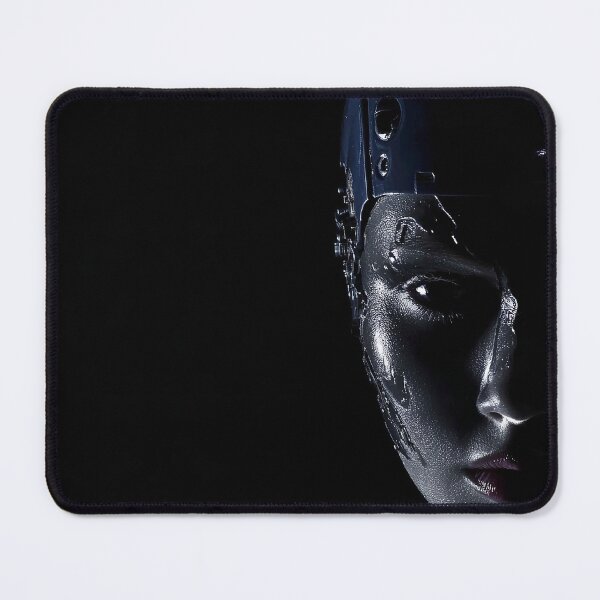 Item preview, Cyberpunk Woman Portrait Dark Futuristic Aesthetic designed and sold by cyberartmaker.