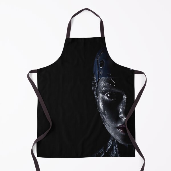 Item preview, Cyberpunk Woman Portrait Dark Futuristic Aesthetic designed and sold by cyberartmaker.