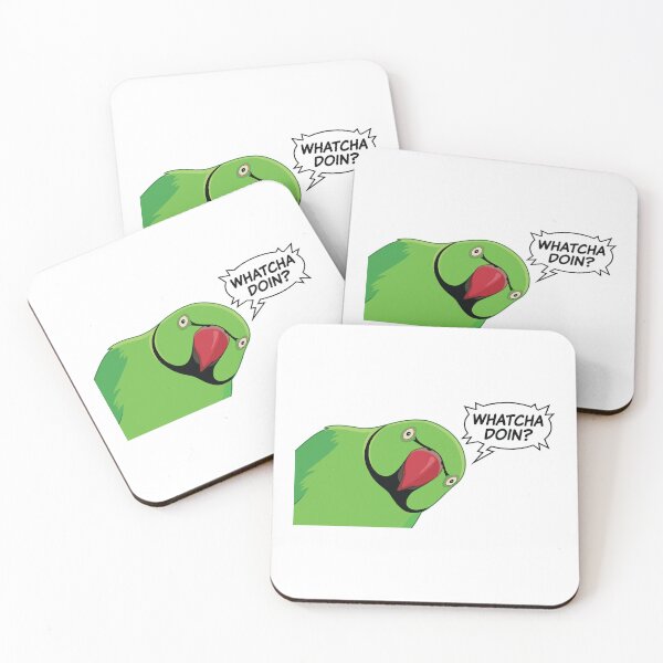 Item preview, Whatcha Doin Funny Indian Ringneck Parakeet designed and sold by Petzzz.