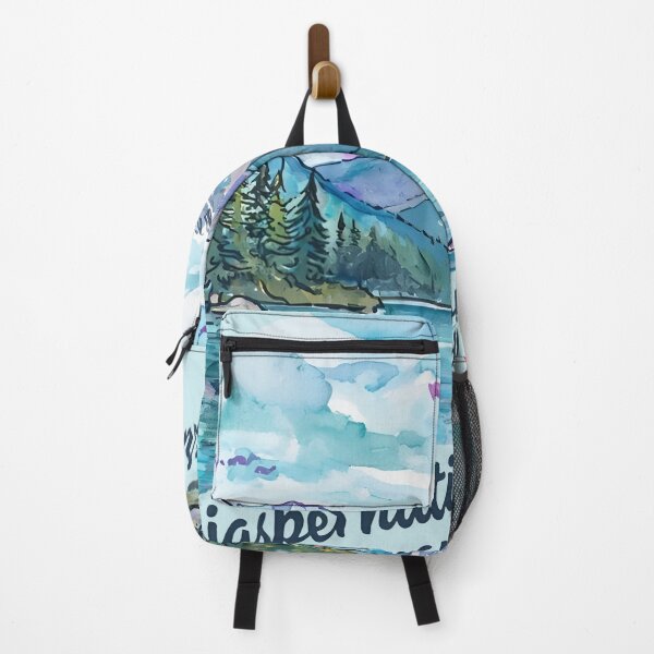 Item preview, Jasper National Park Alberta Canada Watercolor Cute Landscape  designed and sold by HowToCanadian.