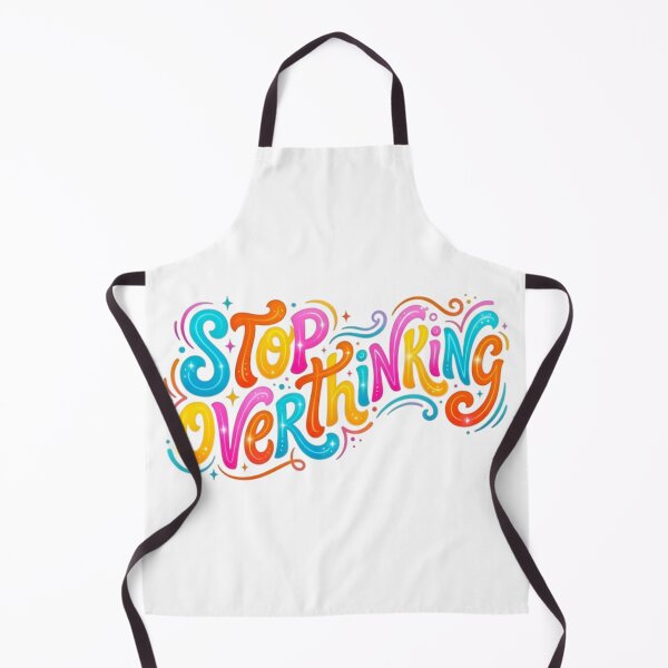 Item preview, Stop Overthinking - Groovy Mental Health Quote designed and sold by AlanyaArtX.
