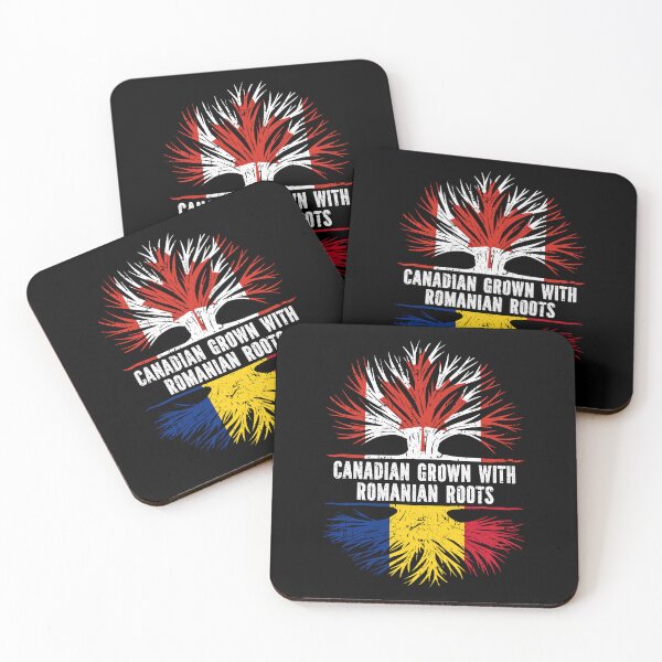 Item preview, Canadian Grown with Romanian Roots Canada Flag designed and sold by CosmoKitsch.