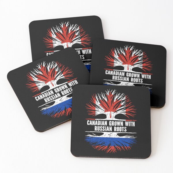 Item preview, Canadian Grown with Russian Roots Canada Flag designed and sold by CosmoKitsch.