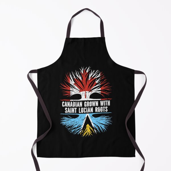 Item preview, Canadian Grown with Saint Lucian Roots Canada Flag designed and sold by CosmoKitsch.