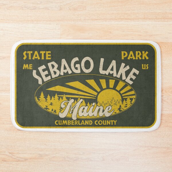 Item preview, Sebago Lake State Park, Cumberland County, Maine, badge design designed and sold by Wanderful-roads.