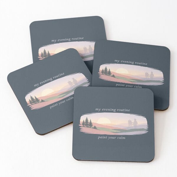 Item preview, Bob Ross Fan Art Evening Routine Landscape designed and sold by SplashTastic.