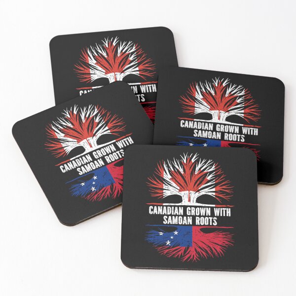 Item preview, Canadian Grown with Samoan Roots Canada Flag designed and sold by CosmoKitsch.