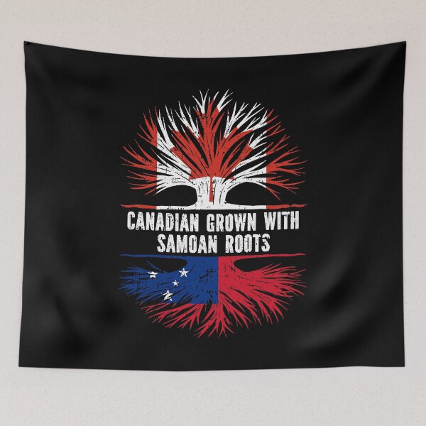 Item preview, Canadian Grown with Samoan Roots Canada Flag designed and sold by CosmoKitsch.