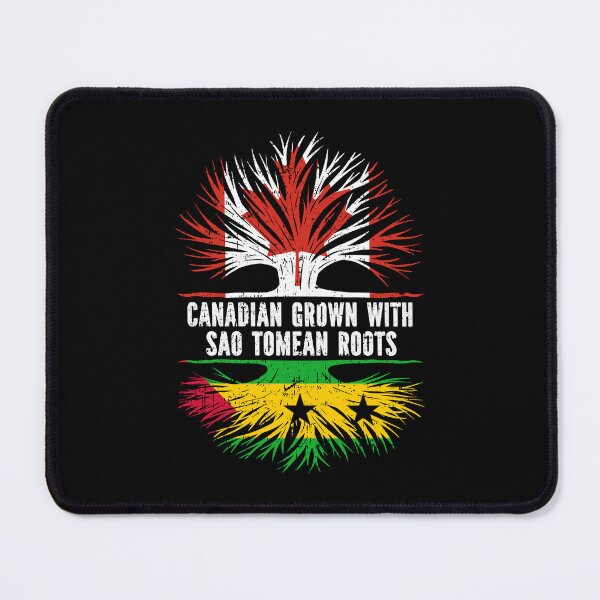 Item preview, Canadian Grown with Sao Tomean Roots Canada Flag designed and sold by CosmoKitsch.
