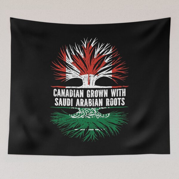 Item preview, Canadian Grown with Saudi Arabian Roots Canada Flag designed and sold by CosmoKitsch.