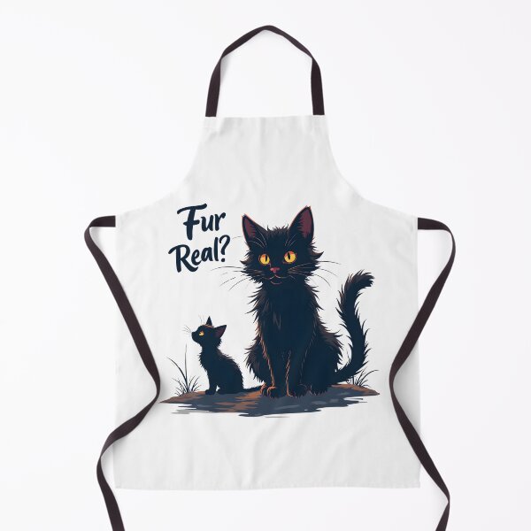 Artikelvorschau, Echt jetzt? Lustige, freche Illustration einer schwarzen Katze und eines Kätzchens entworfen und verkauft von VelvetClawStudio.