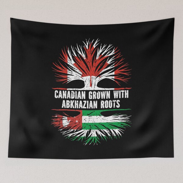 Item preview, Canadian Grown with Abkhazian Roots Canada Flag designed and sold by CosmoKitsch.