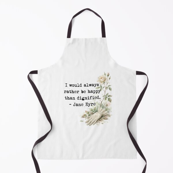 Item preview, I Would Always Rather Be Happy Than Dignified Jane Eyre Quote Art designed and sold by Fenay Designs.