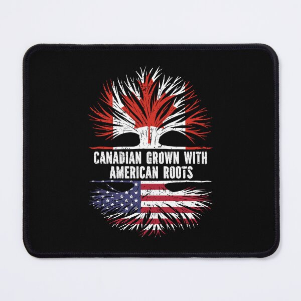 Item preview, Canadian Grown with American Roots Canada Flag designed and sold by CosmoKitsch.