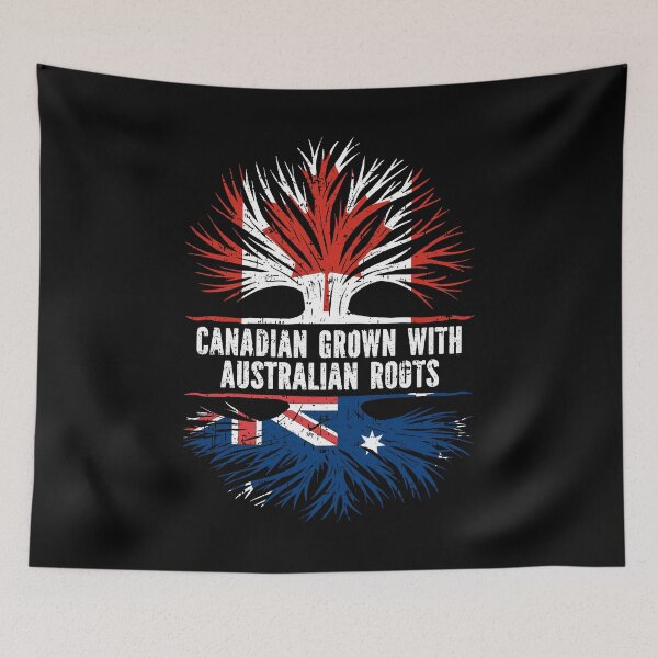 Item preview, Canadian Grown with Australian Roots Canada Flag designed and sold by CosmoKitsch.